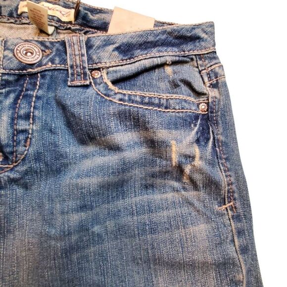 Aeropostale Bayla Skinny Distressed Med Wash Blue Jeans Size 9/10 R - Picture 2 of 13